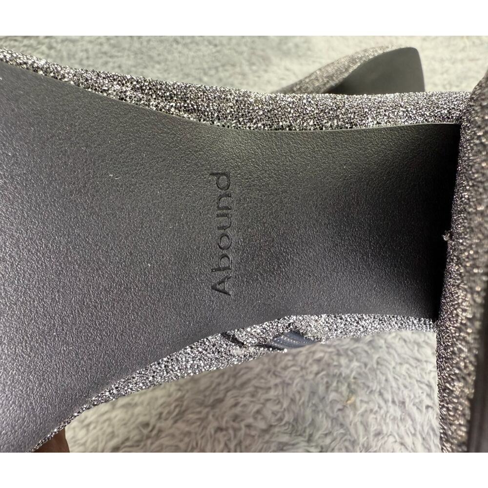 Abound Steffie Platform Boot Women's Silver Knit Ankle Bootie Size 6.5 Gogo - Picture 5 of 9